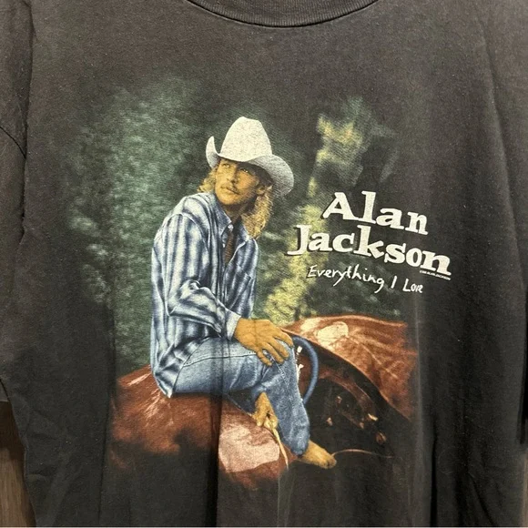 Vintage 1996 Alan Jackson “Everything I Love” Shirt - Picture 2 of 6